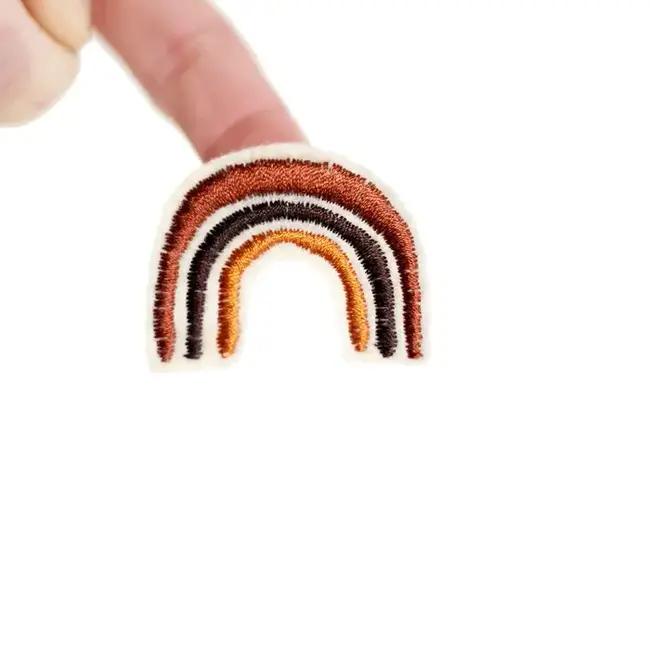 Halfbird Strijkapplicatie rainbow earthy