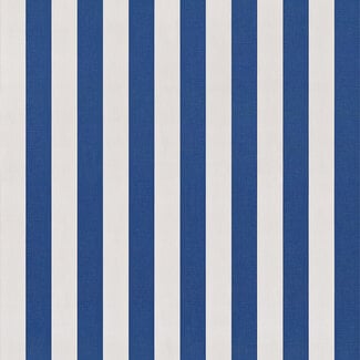 Water repellent outdoor stripes - royal