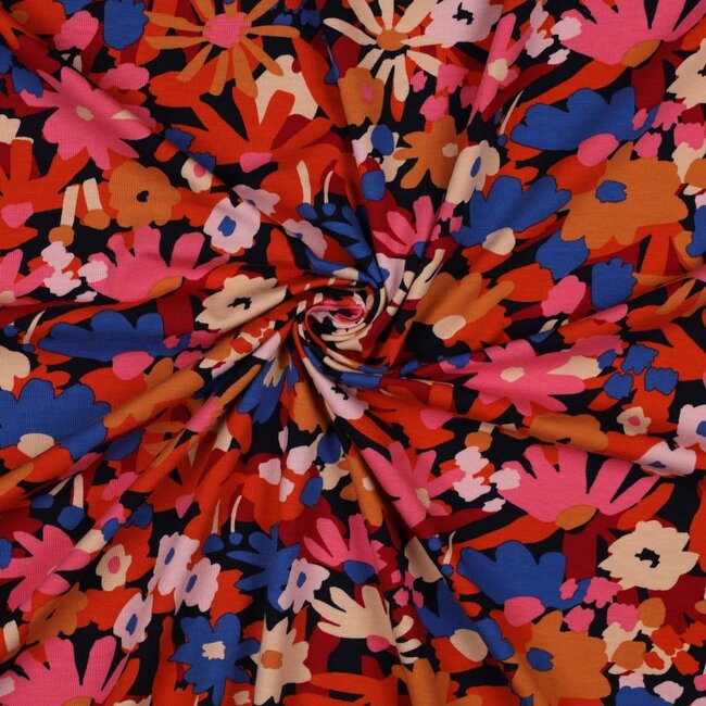 Nerida Hansen Tricot bio pop blossom - navy