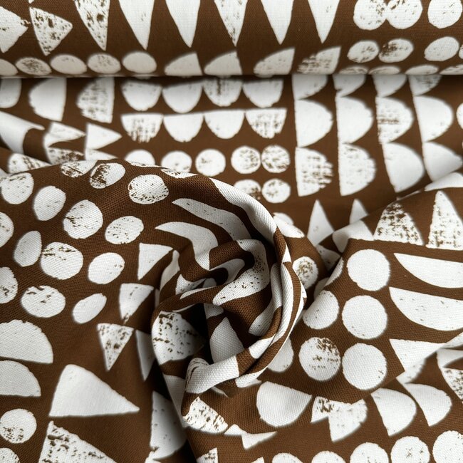 Cloud 9 Canvas Cotton Imprint - Rusty Brown