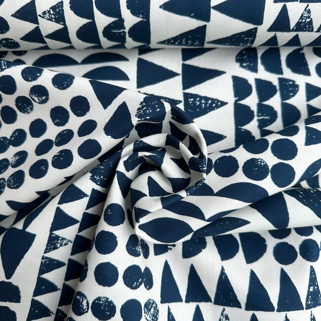 Cloud 9 Canvas Cotton Imprint - dark blue