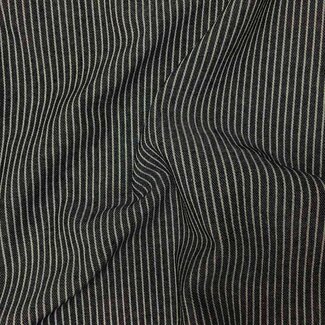 Cotton  - fine stripes black