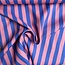 Capsule Fabrics Washed Linen - Artists - Stripes raspberry / ink
