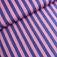 Capsule Fabrics Washed Linen - Artists - Stripes raspberry / ink