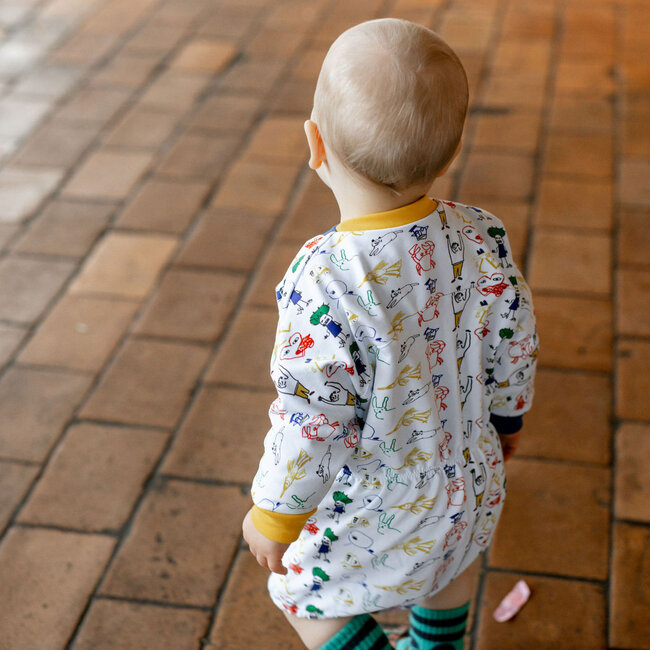 Capsule Fabrics Organic French Terry - Artists - Scribbles