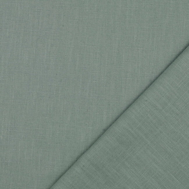 De Stoffenkamer Washed Linen uni Old Storm