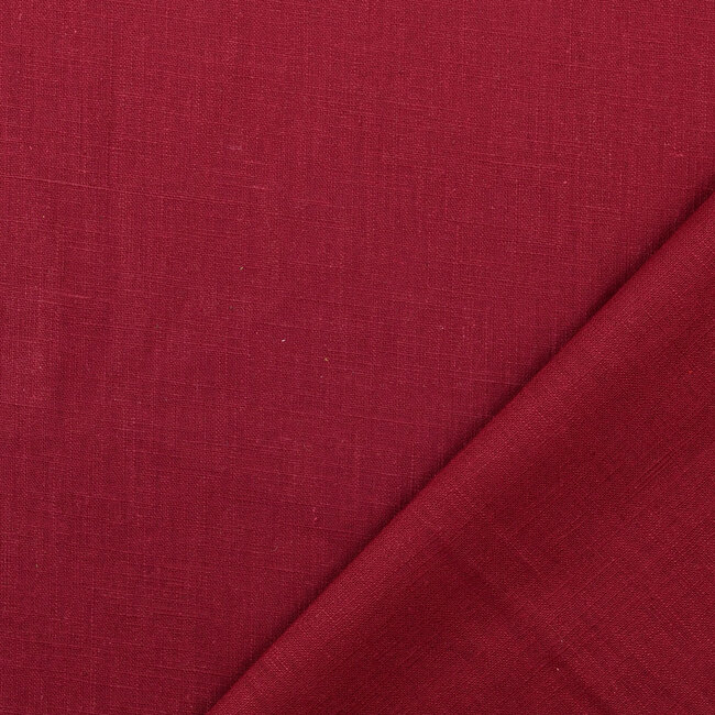 De Stoffenkamer Washed Linen uni wine