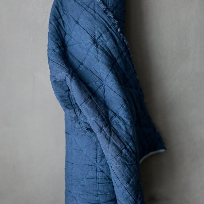 merchant&mills Jacquard Cotton Quilt - Ahoy Blue