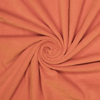 De Stoffenkamer Ribfluweel met brede ribbel oranje mandarijn