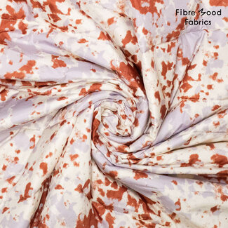 Fibre Mood Stepped matelasse abstract rust