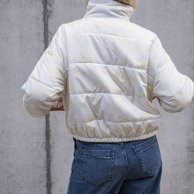 Fibre Mood Stepped matelasse abstract light yellow