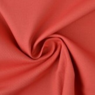 De Stoffenkamer Canvas gabardine koraalroze