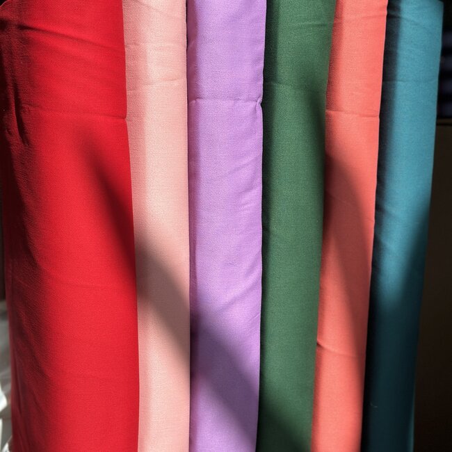 De Stoffenkamer Canvas gabardine koraalroze