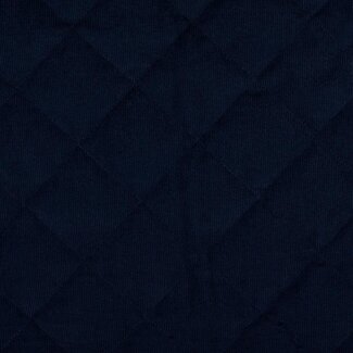 Waterproof Quilted Babyrib  - navy