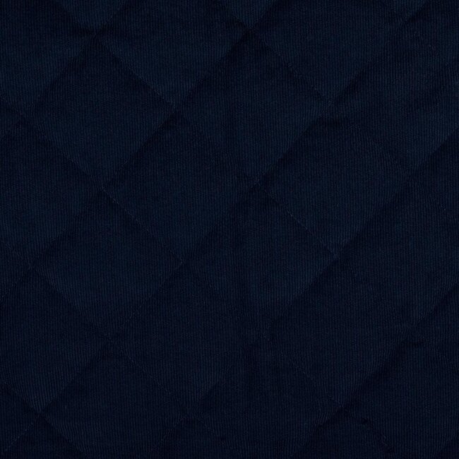 Waterproof Quilted Babyrib  - navy