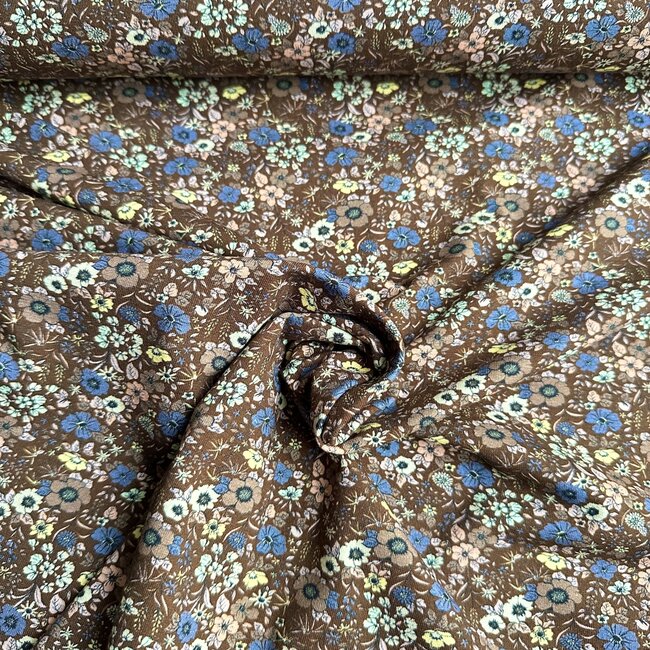 Tricot oeko-tex - fall  flowers