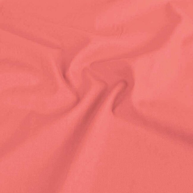 De Stoffenkamer Effen katoen desert rose
