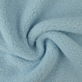 De Stoffenkamer Heavy Sherpa Teddy Uni - light blue