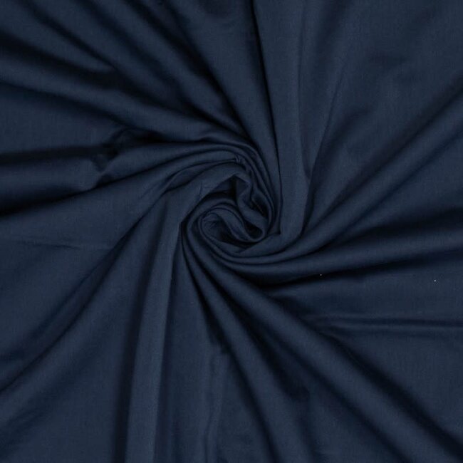 De Stoffenkamer Effen tricot Donkerblauw