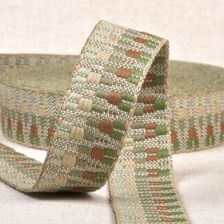 De Stoffenkamer Tassenband aztec - moss