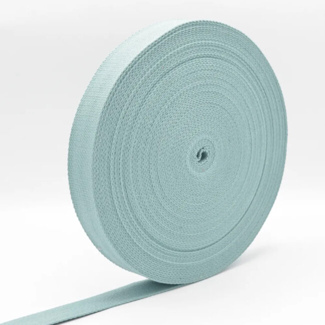 De Stoffenkamer Tassenband dusty mint 3cm