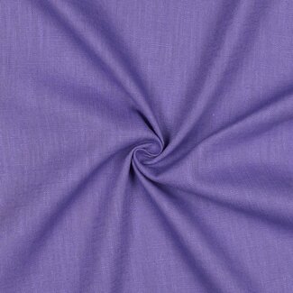 De Stoffenkamer Washed Linen uni - violet