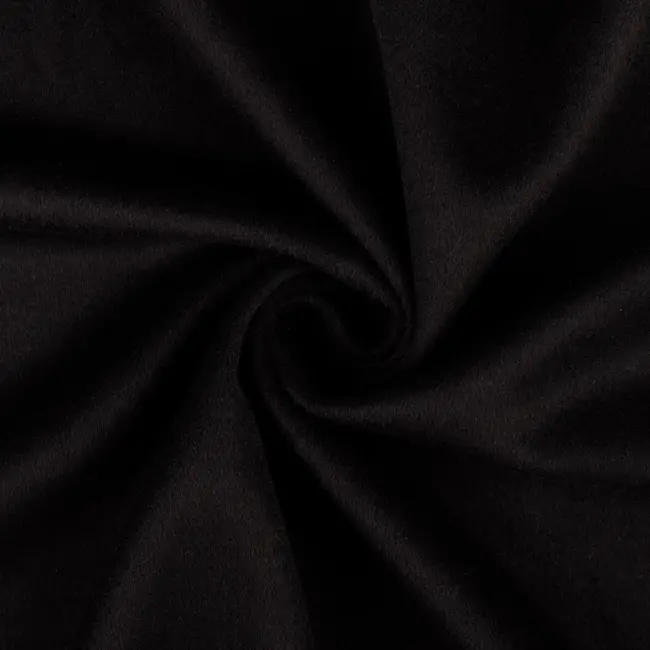 wol mix coat brushed deluxe  - black