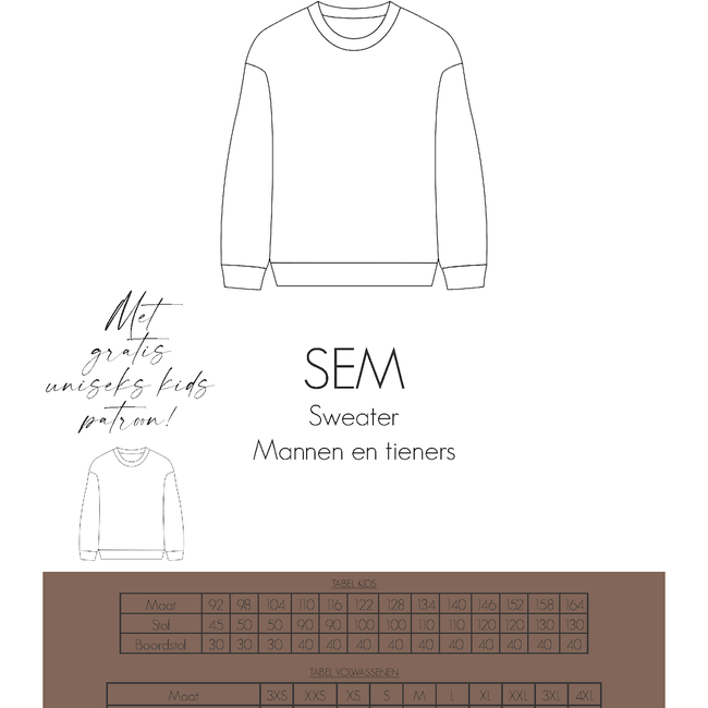 Bel’Etoile Sem Sweater mannen (+gratis kinderversie)