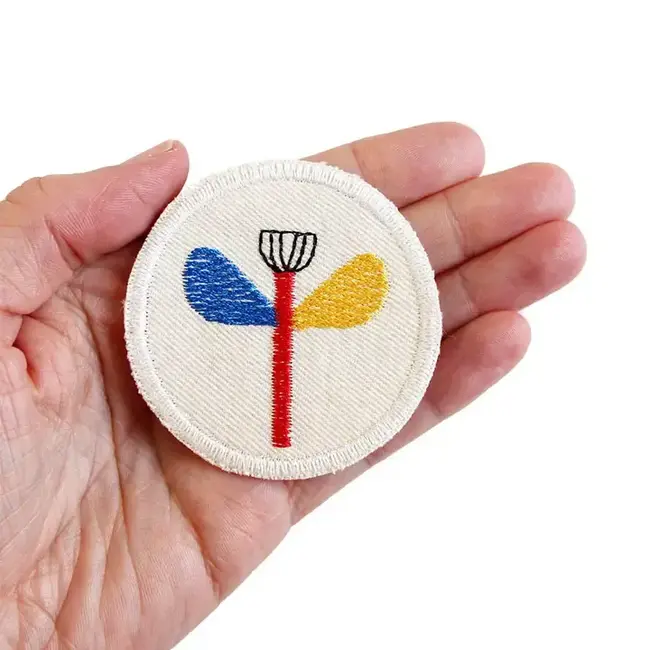 Halfbird Strijkapplicatie patch multi flower