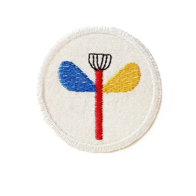 Halfbird Strijkapplicatie patch multi flower
