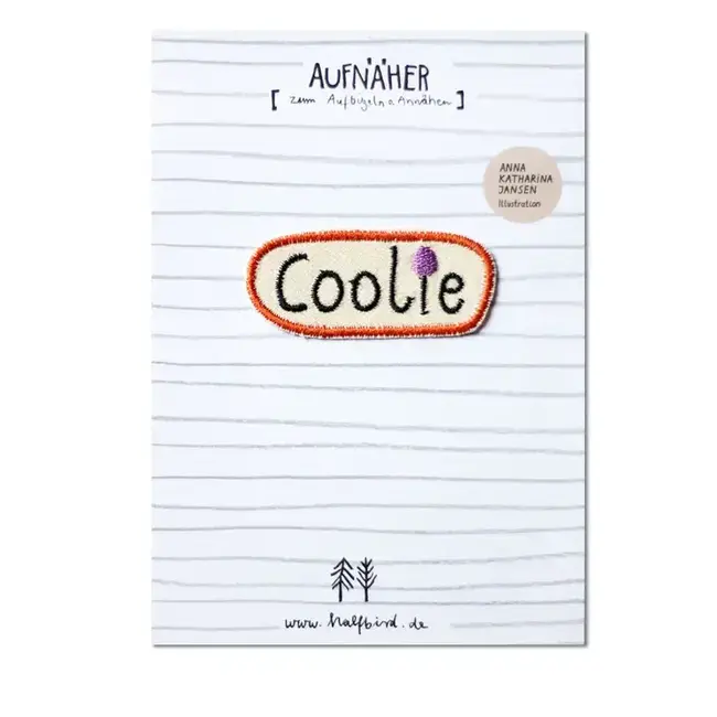 Halfbird Strijkapplicatie patch coolie