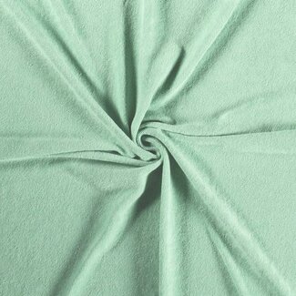 De Stoffenkamer Rekbare badstof - spons mint