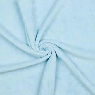 De Stoffenkamer Rekbare badstof - spons Lichtblauw