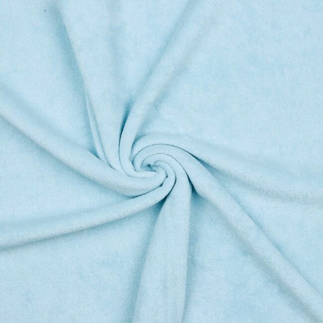 De Stoffenkamer Rekbare badstof - spons Lichtblauw