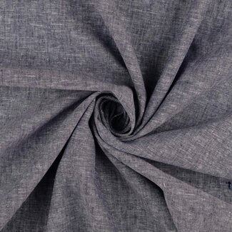 De Stoffenkamer Washed Linen Melange Denim