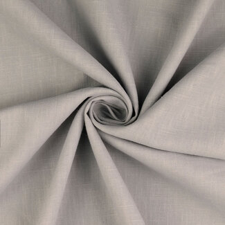 De Stoffenkamer Washed Linen uni - fern grey