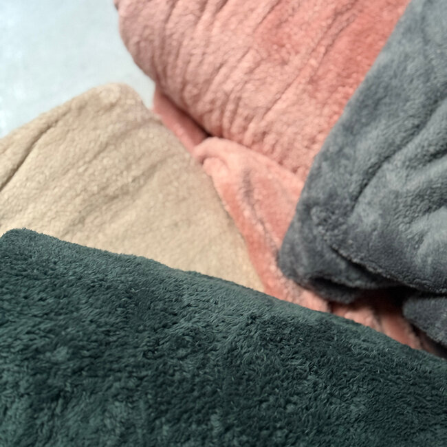 De Stoffenkamer Wellness Fleece mouse grey