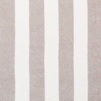 De Stoffenkamer Rekbare badstof - spons wide stripes beige