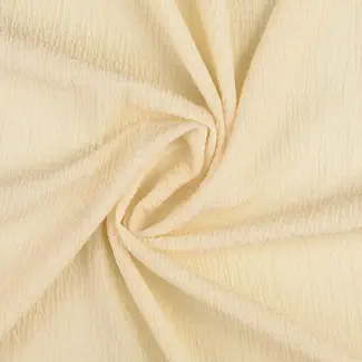De Stoffenkamer Seersucker Viscose - uni creme
