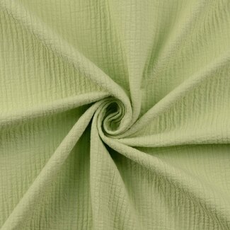 De Stoffenkamer Stitched Vintage Structure Cotton - light pistache