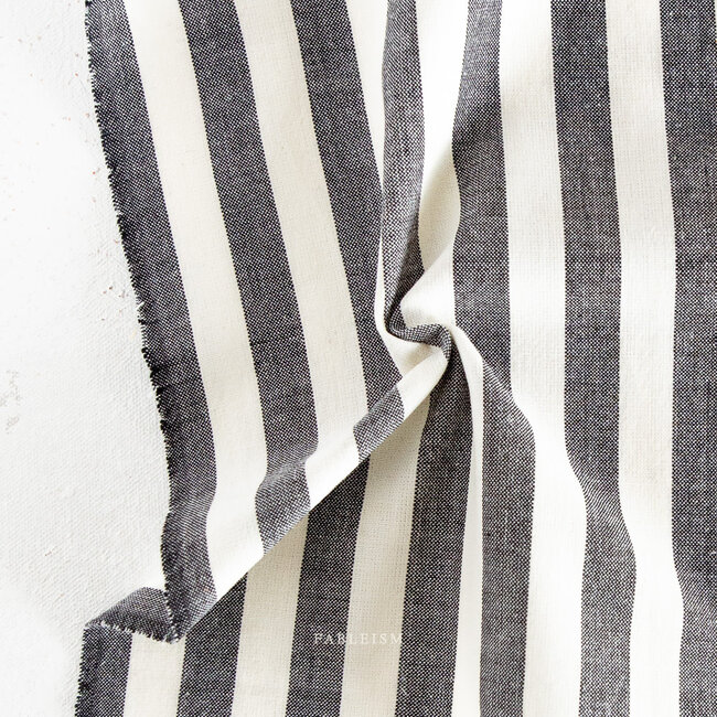 Fableism Woven cotton - Stripe in Licorice