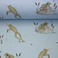 Tricot oeko-tex -  frogs lightblue