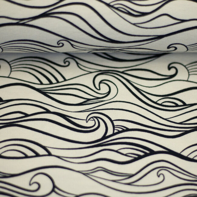 Tricot oeko-tex -  waves