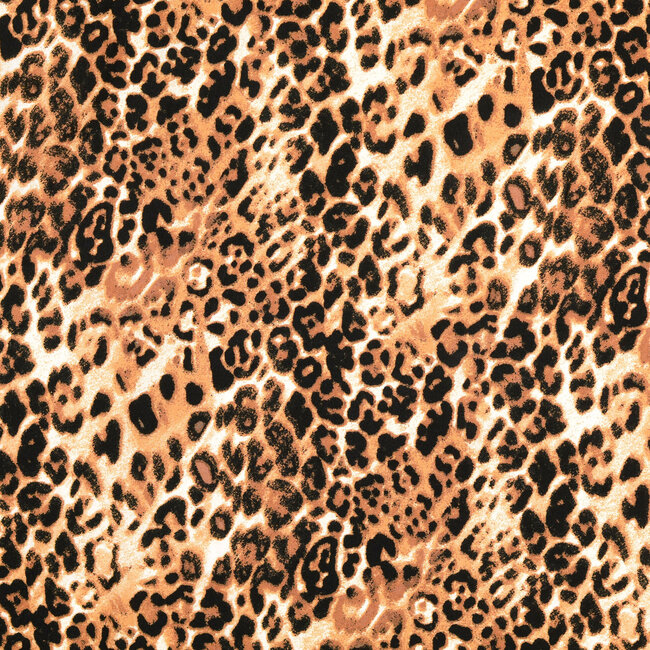 Viscose Leopard Brown