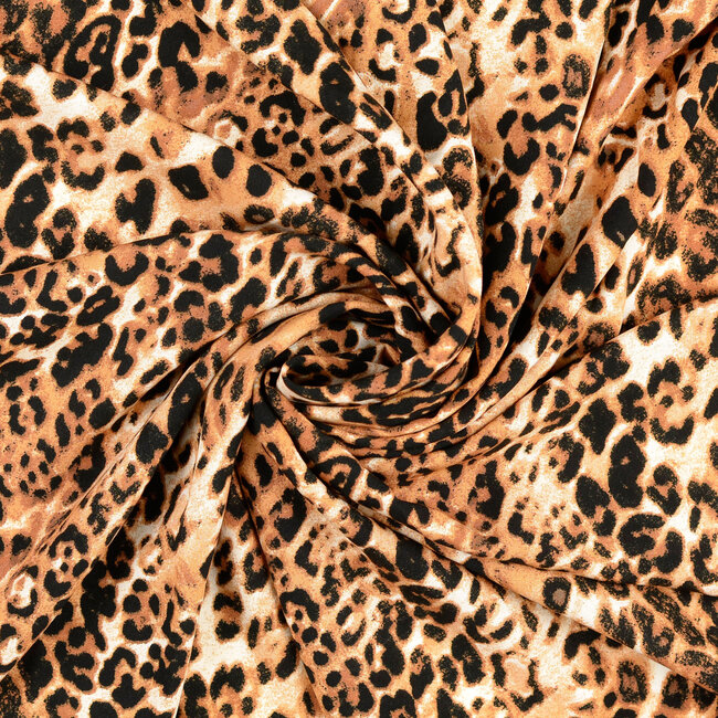 Viscose Leopard Brown