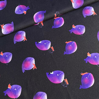 Capsule Fabrics French Terry - Abstract - Whalers