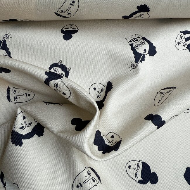 Capsule Fabrics Canvas Gabardine Twill - verjaardag - heads