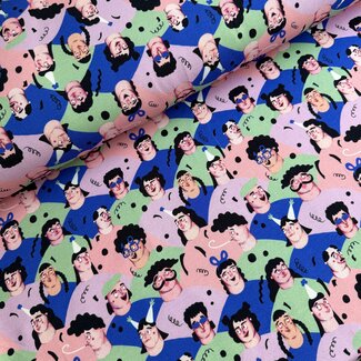 Capsule Fabrics French Terry - verjaardag - party crew