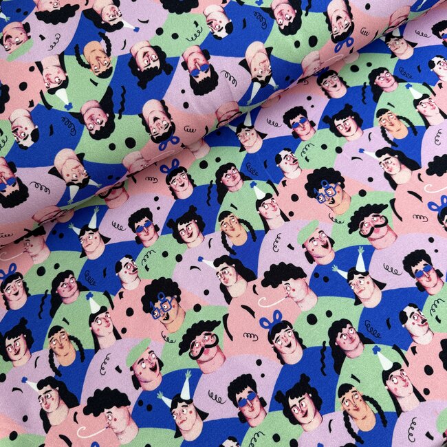 Capsule Fabrics French Terry - verjaardag - party crew