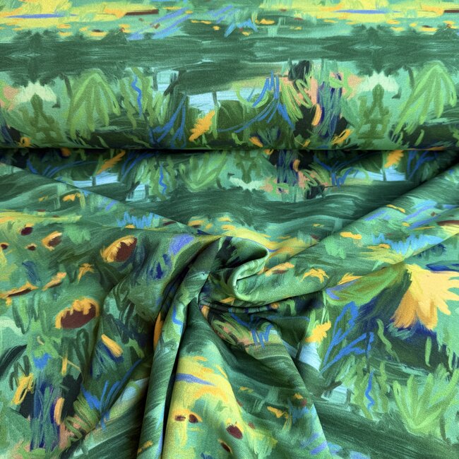 Capsule Fabrics French Terry - verjaardag - Sunflowers